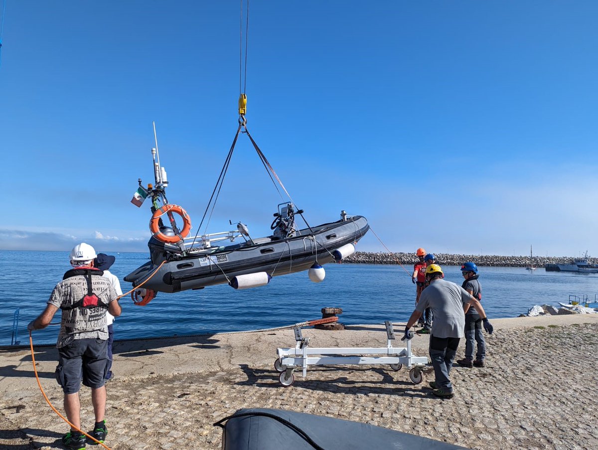 sto_cmre's tweet photo. As we actively engage in two significant sea trials this month, namely #REPMUS23 and #DYMS23, our focus lies squarely on advancing the integration of forward-looking maritime technologies in NATO operations 
#WeAreNATO #MaritimeUnmmanedSystems #Strongertogether #DynamicMessenger https://t.co/Y6mEB2sVmd
