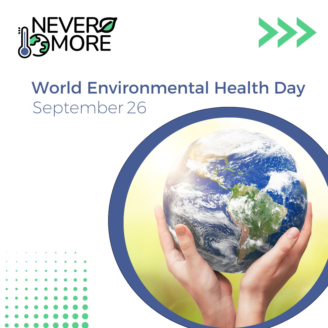 🌍 Today is #WorldEnvironmentalHealthDay ! 

🌿Environmental health shapes our lives and communities. Let's stand up for positive change and join the #NEVERMOREProject in building a climate-resilient, sustainable future! 🍃 

 #Sustainability