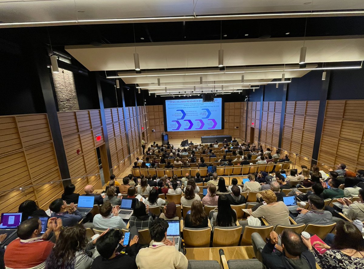 UPMCHillmanCC's tweet photo. UPMC Hillman Director @RobertFerrisMD gives the State of the Cancer Center Address to kick off the 35th Annual Scientific Retreat! https://t.co/ZBznEA2sCk