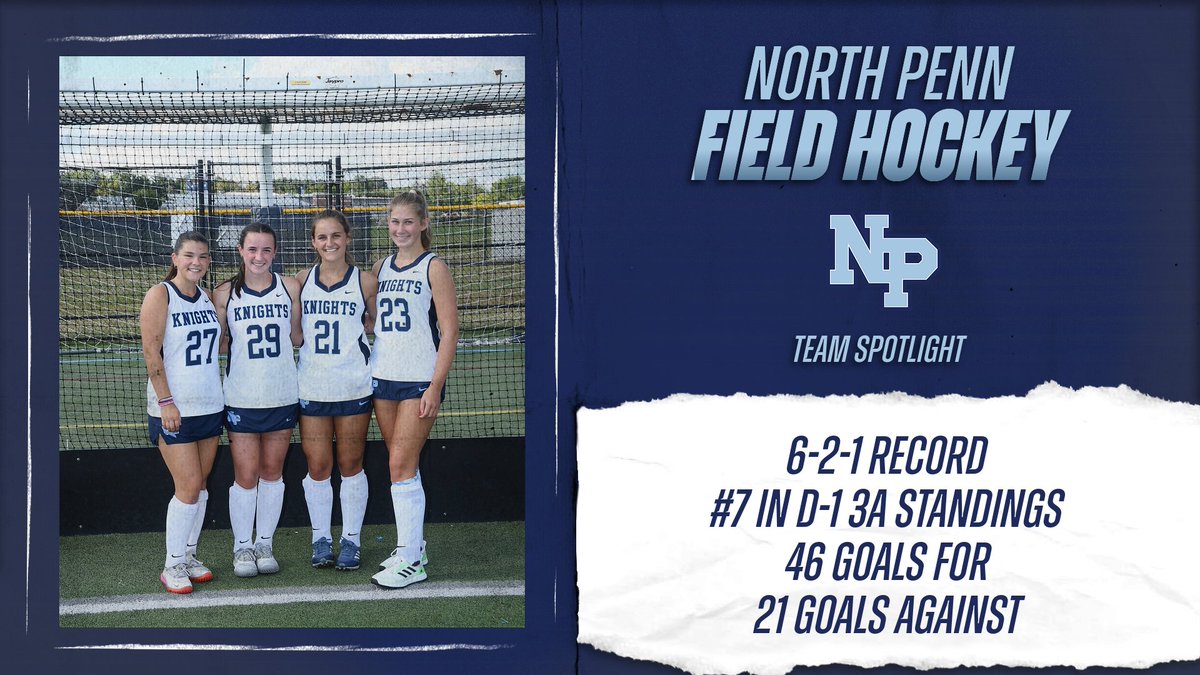 It’s Team Spotlight Tuesday, and today we shoutout our Field Hockey team!
The Knights are in the thick of the D-1 playoff hunt and look to pick up a pair of wins this week against CR South today and Bensalem on Thursday. 
#KnightTime