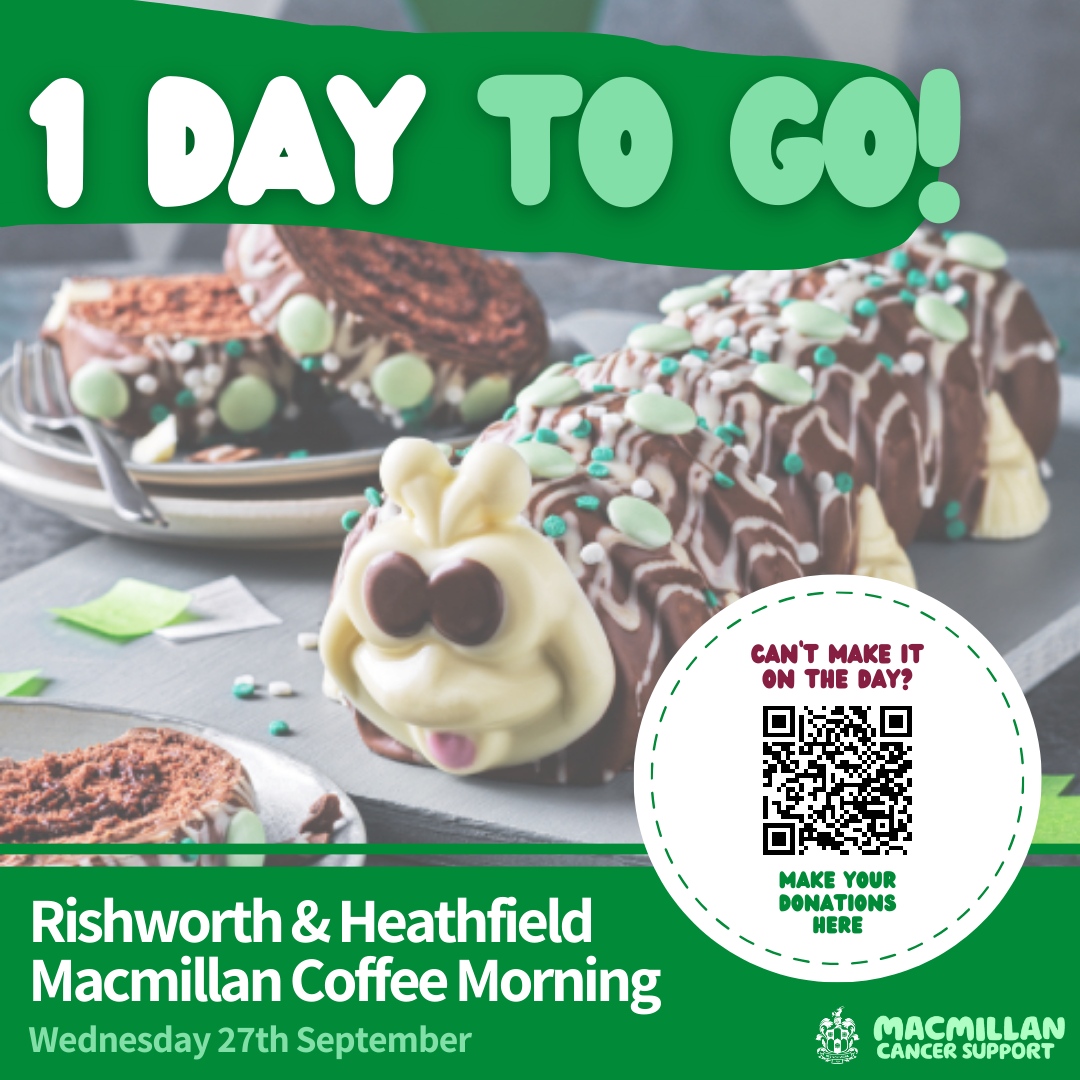 Rishworth1724's tweet photo. A quick reminder that our Macmillan Coffee Morning Event is tomorrow! π°
Join us from 10:00 to 11:00am at Rishworth School to show your support for an incredible cause over a cup of coffee. βοΈ
#macmillancoffeemorning #supportingcancer #rishworthschool #heathfieldprep https://t.co/VawCkBLnjS