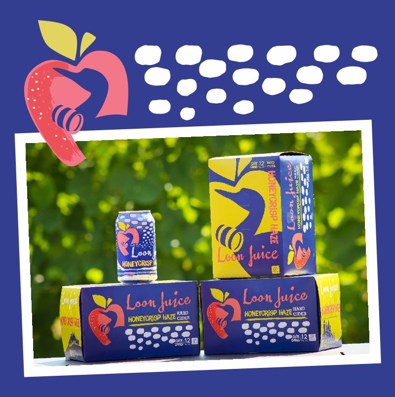 Embrace orchard season with Loon Juice's Honeycrisp Haze! 🍎 

Savor the flavor of freshly picked Honeycrisp apples transformed into a refreshing hard cider. Perfectly balanced and irresistibly smooth, it's the ideal drink for cool days and bonfire nights!

#LoonJuice #HardCider