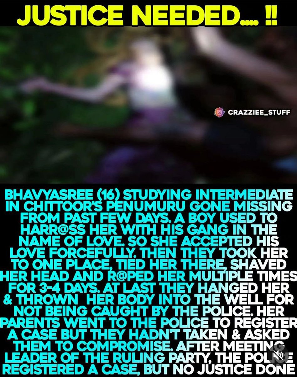 harish28143's tweet photo. #JusticeForBhavyaSri 
#Justiceforbhavyasree https://t.co/J7DjfFQbyP