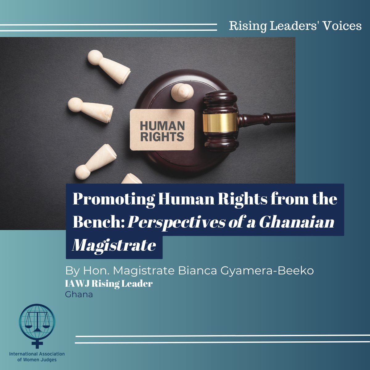 IntlWomenJudges's tweet photo. π£οΈRising Leaders' Voices: In this blog series, Her Worship Beeko talks about her passions and dreams as an #IAWJ Rising Leader and discusses how magistrates can use their positions to promote human rights.
π https://t.co/ljJvVIuE69
#IAWJRisingLeaders #PromotingHumanRights https://t.co/uteyZ8OHO2