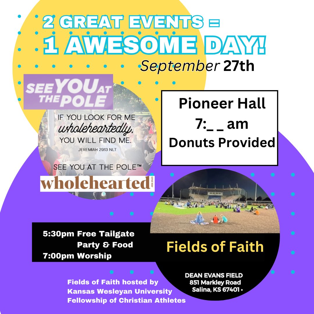FCAcoyotes's tweet photo. Also we have See you at the Pole tomorrow morning. We will have donuts and prayer for everyone at 7:30am https://t.co/0bqvGUbq6Z