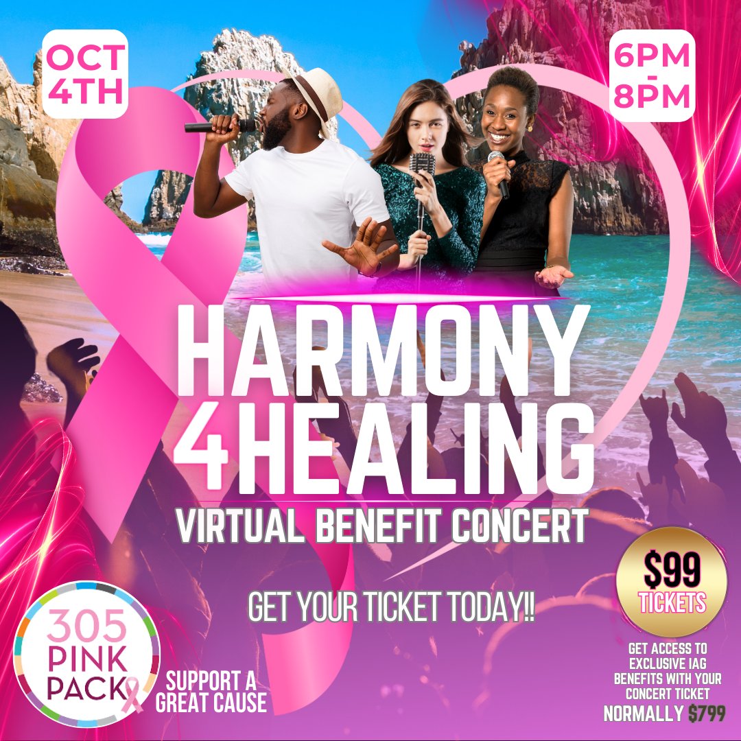 We invite you to a special evening of music and support at the "Harmony for Healing" Virtual Concert  for just $99. Regular price tickets are $799.
👉 To Gain Access Visit: loom.ly/XjsH2ew