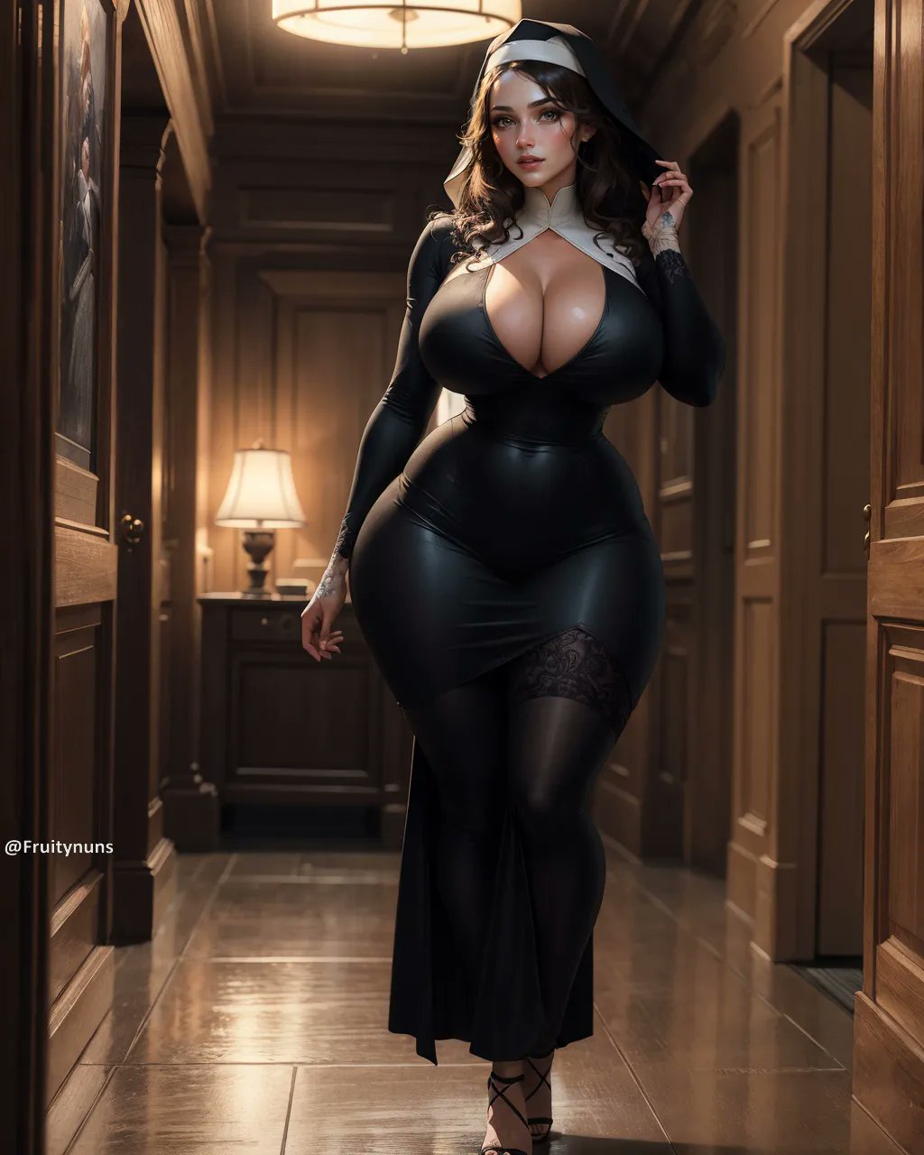 Fruity Buns on X: Shapely nun t.coBDI1ENSIc3  X