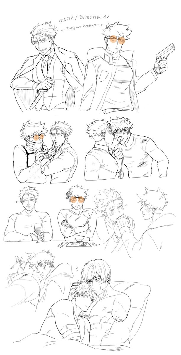 tonigoinham's tweet photo. Mafia/Detective AU #plantcest #KV ＃刀台 for @vashlove0000 !!!!!! https://t.co/YW00EnxTJ3
