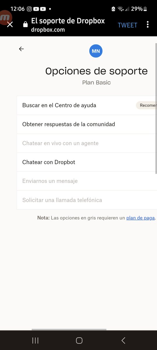 kelly7_'s tweet photo. @DropboxSupport No hay forma de comunicarse con uds a menos que pague!!! https://t.co/r2LH0Aj9VQ