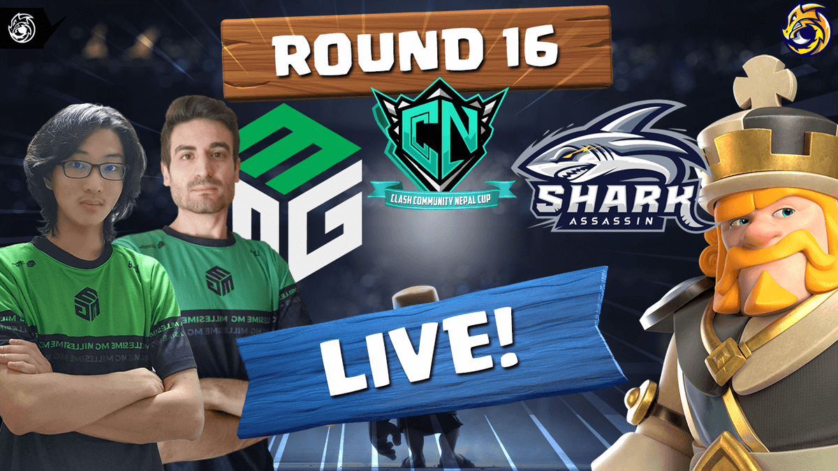 🔴LIVE

Vamos con la Ronda 16 #nepalCup
<a href="/MillesimeMG/">Millesime MG</a> VS <a href="/SharkAssassin21/">Shark Assassin</a>

🟥YT 🖥️youtube.com/live/_6w-M-a2H…

🟪TW🖥️twitch.tv/sockerssu

Y luego :
<a href="/FuChingCoC/">FuChing NO.1</a> VS #knigthmareesports
Caster:
🗣️🎙️ <a href="/Sockers_/">Sockers SU</a>

RT 🔄
