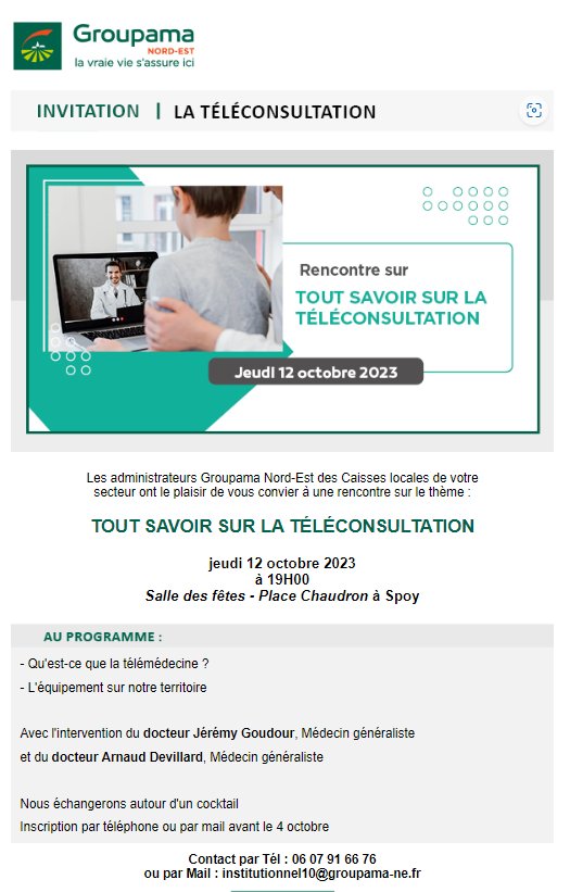 GroupamaFd10's tweet photo. OCTOBRE - Mois de la Santé @GroupamaNordEst
3 Conférences #douleurs #telemedecine #medecinecomplementaire #aubeenchampagne
4 sessions #gestesquisauvent @udsp10 inscriptions : https://t.co/BvzJOIkkdU ou chez @DecathlonTroyesLavau : https://t.co/6t3Ooqx2b2
#laviemutualiste https://t.co/6bFWpiHVGN