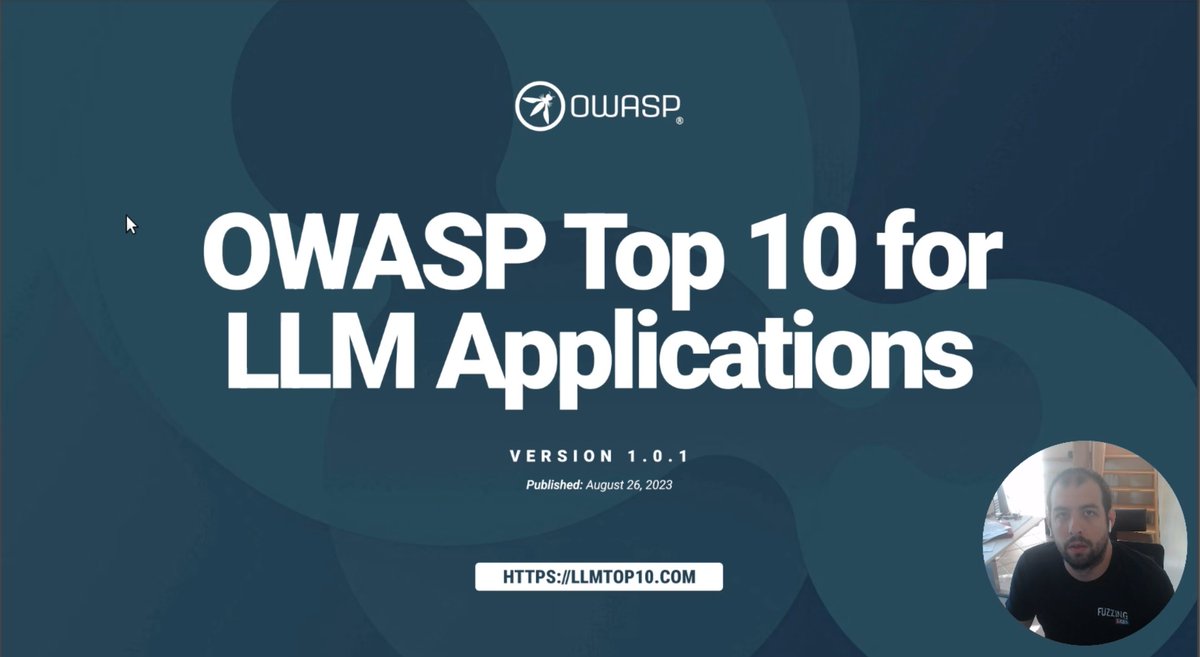 FuzzingLabs's tweet photo. 🚀 Just dropped!

I made a new video about AI Hacking 🔥 where I'm doing a quick review of the @owasp Top 10 Vulnerabilities in LLM Applications.

https://t.co/BrjObhjnnt https://t.co/m5vrXIM2Ky
