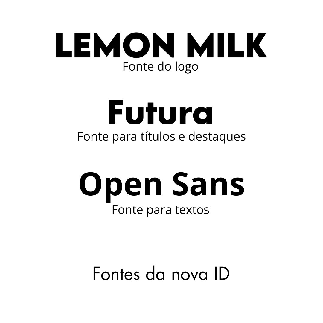 GADesigning's tweet image. Apresentando as novas fontes: Lemon Milk para o logo, Futura para os títulos e Open Sans para os textos gerais. Uma nova estética tipográfica está tomando forma! 📝✨ #LemonMilk #futura #opensans #typography #typefaces #tipografia #fonts #fontes #graphicdesigner #designgráfico