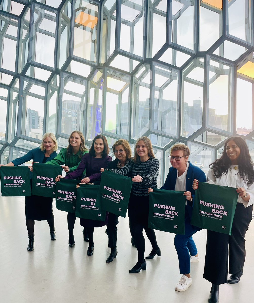 The Nordic ministers for gender equality continue to push back opposition to gender equality around the world. They also wish to work with the Nordic embassies in selected countries to promote the rights of women and LGBTI people. 
👉norden.org/en/news/nordic…