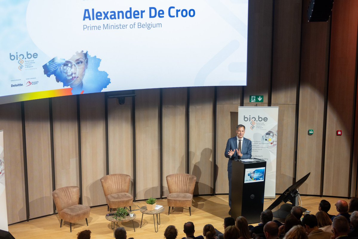 Nos vaccins ont tiré d'affaire la planète entière lors de la pandémie.

Tout le monde connait nos chocolats, nos bières mais désormais aussi notre leadership dans la santé.

Mon message à nos biotechs : nous allons garder notre avance, innover toujours plus! #futurebiotechbelgium