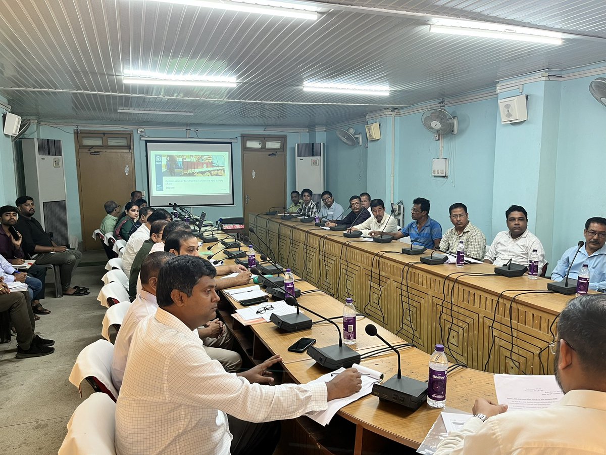 Today our Deptt. had the privilege of hosting Smt. Anita Karn, IFS(Joint Secretary),&amp; Shri Raval Hamendra Kumar, IAS(Spl. Secretary) for a workshop dedicated to refining our PDS supply routes. A day of valuable insights and progress towards a more efficient distribution network.