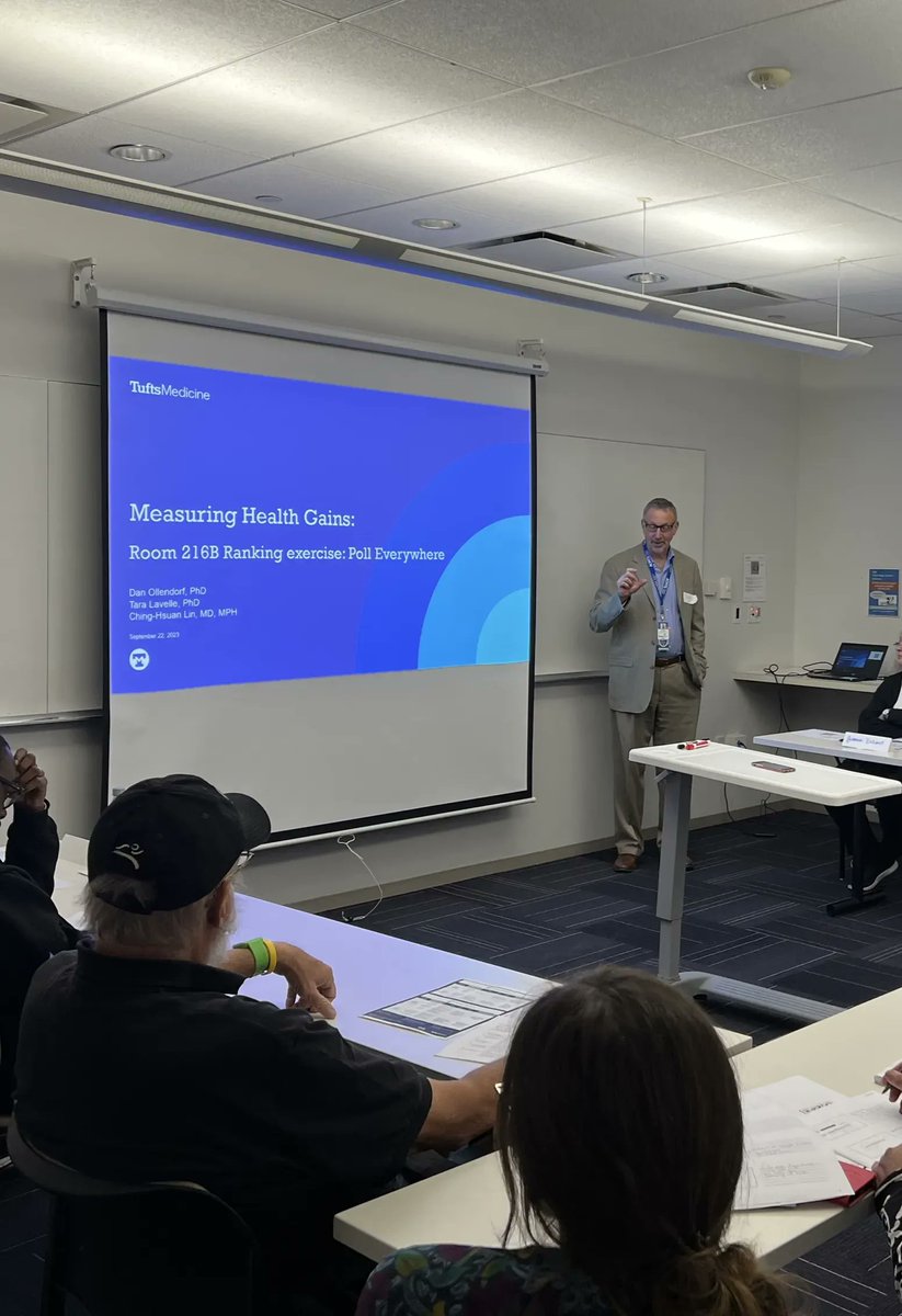 TuftsCEVR's tweet photo. Participants from diverse backgrounds shared their perspectives on health gain measures in a CEVR-hosted in-depth focus group discussion last Friday. 📊📈  @dollendorf @tara_lavelle @ChingHsuan16 #CEVR #CMWF #HealthcareDiscussion #CommunityEngagement #HealthGainMeasures https://t.co/edhNDVbHxr