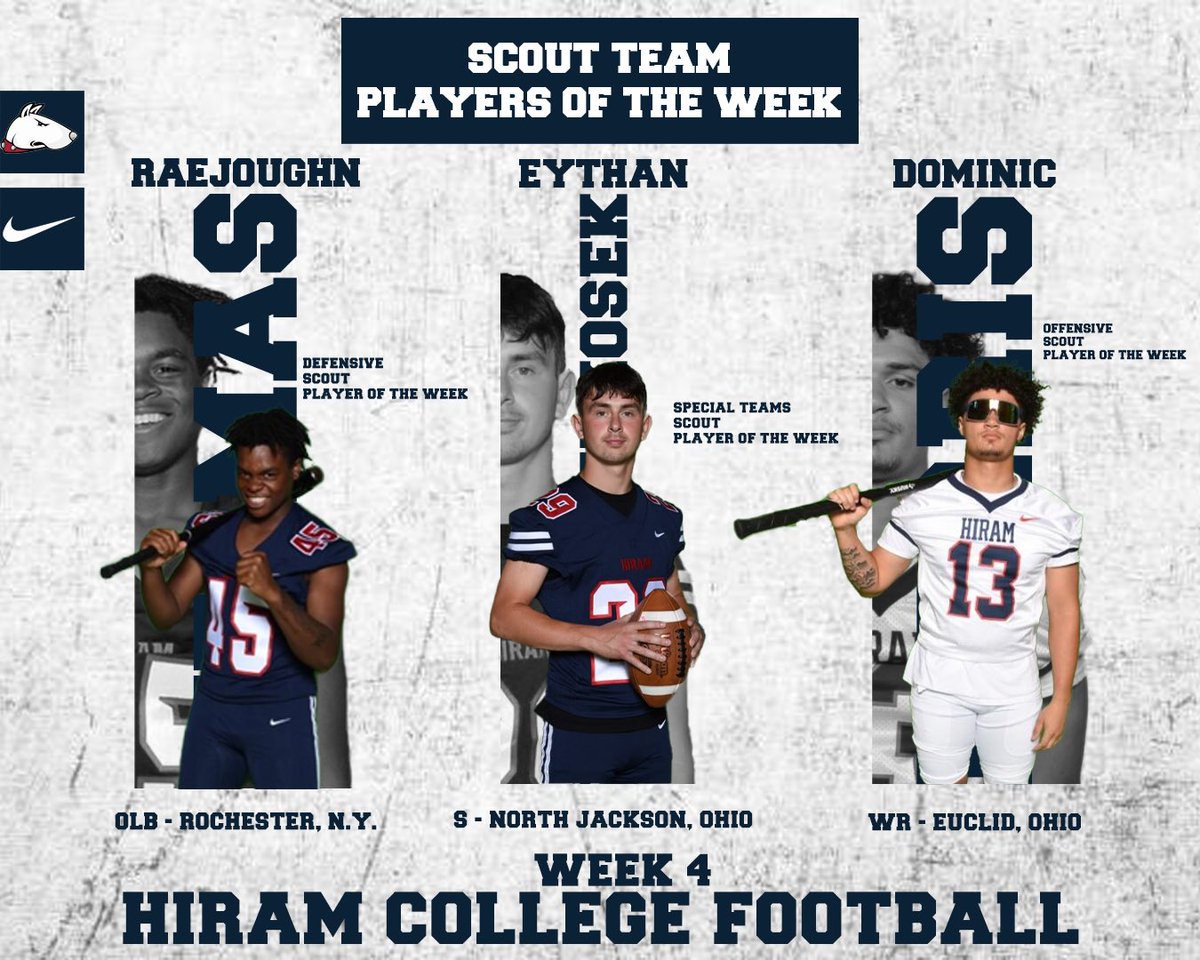 Appreciate the Scout Team! Thanks to our Week 4 Scout Players of the Week 🔨🔔✅ #TerrierTough #RingIt