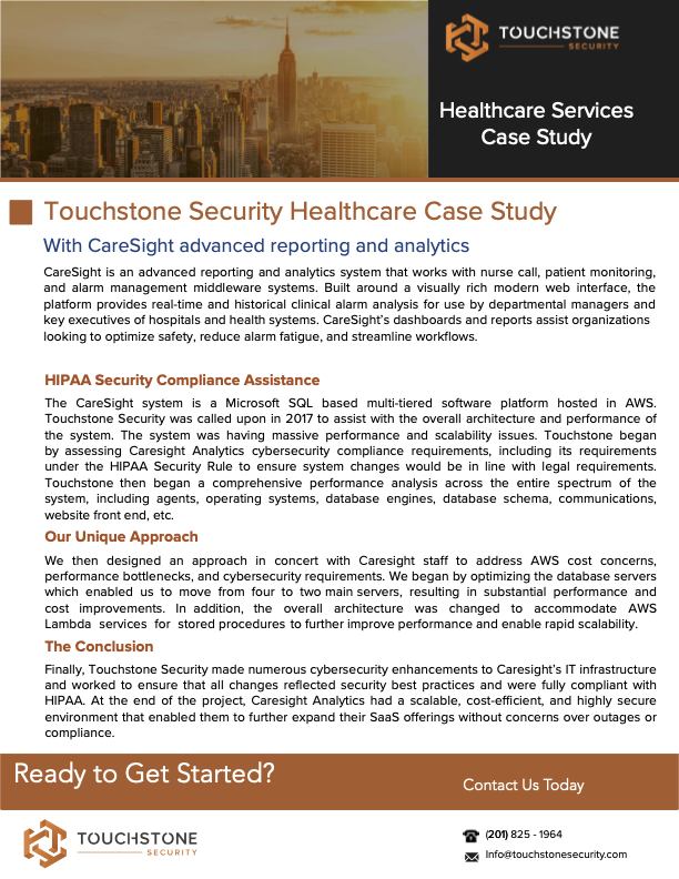 tssecure's tweet photo. Check out our Touchstone Security Healthcare Case Study, where we partner with CareSight to improve their IT environment! \nhttps://touchstonesecurity.com #TouchstoneSecurity #casestudy https://t.co/f0QqLDZXJn