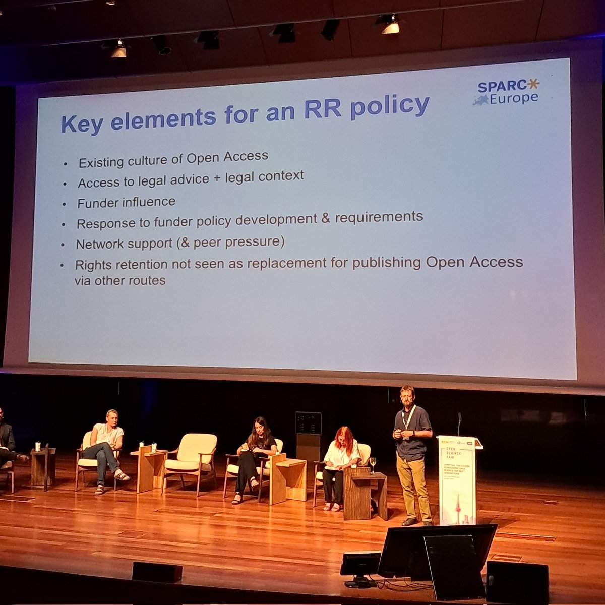 Key elements for #rightsretention strategies - results from a @SPARC_EU study of HEIs across Europe. #OSFAIR2023