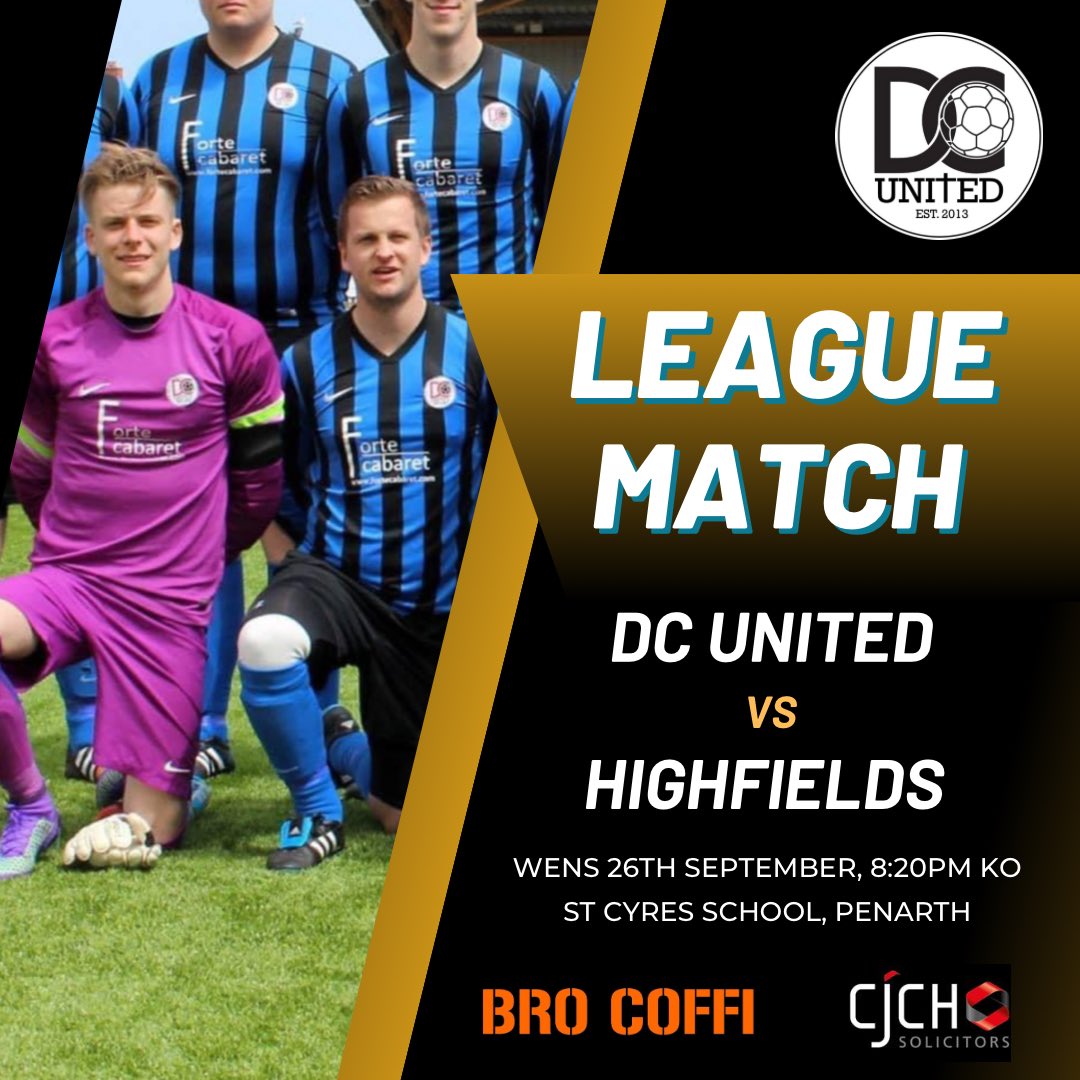 After drawing 3-3 last week, we play <a href="/highfields_fc/">Highfields FC</a> again tonight in the return league fixture…

Let’s hope for another corker ⚽️👊🏼