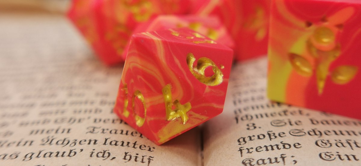 SpaethenArts's tweet photo. Golem of the Infernal Blaze
8 Piece Set Jesmonite Dice (available)
https://t.co/6TjktAj1Pk
#dicemaker #pathfinde #ttrpg #d20games #boardgames https://t.co/fopc1QYFmN