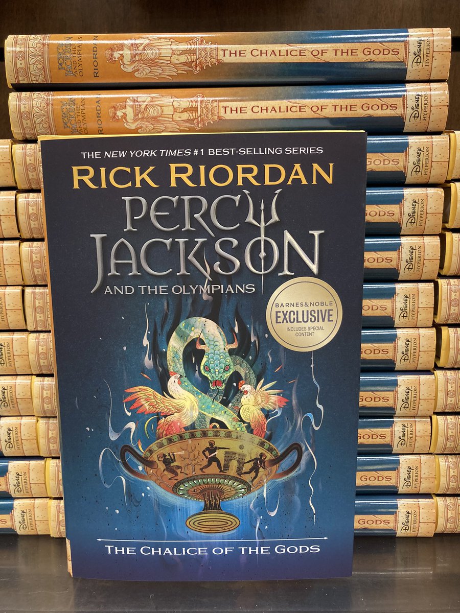 Today’s the day! The long awaited return of Percy Jackson in The Chalice of the Gods.#NewReleaseTuesday