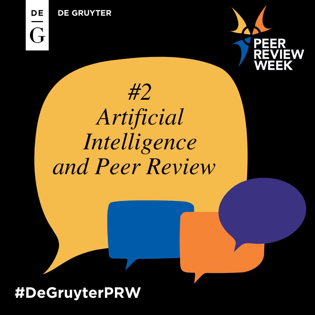 The outcome of #PeerReview can make or break a researcher’s career. With this weighty responsibility in mind, could we ever bestow this task upon #AI technology?

For #PeerReviewWeek, we asked our editors for their views. Follow #DeGruyterPRW today to see what they had to say.