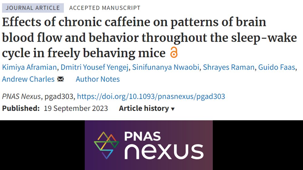 This paper on the effects of caffeine just out in Proceedings of the National Academy of Sciences. Great work by our team.
