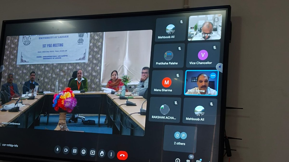 ULadakh's tweet photo. Exciting News! The Technology Enabling Centre at the University of Ladakh held its inaugural Program Advisory Group meeting on Sept 26, 2023. #TechEnablingCentre #LadakhInnovation #ConservationConference
@LAHDC_LEH @IndiaDST
@lg_ladakh @DC_Leh_Official @DIPR_Kargil @DIPR_Leh https://t.co/j6GrjueyUe