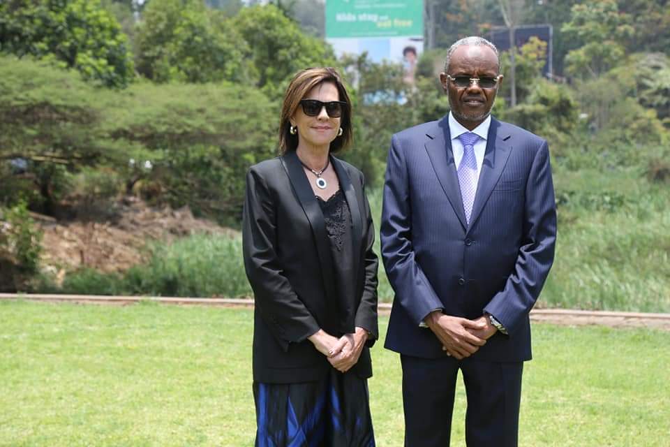 HE. Abdiaziz Hassan Mohamed Laftagareen, the President of Southwest State of Somalia, has met today the new EU Ambassador to Somalia Karin Johnson in Nairobi Kenya.