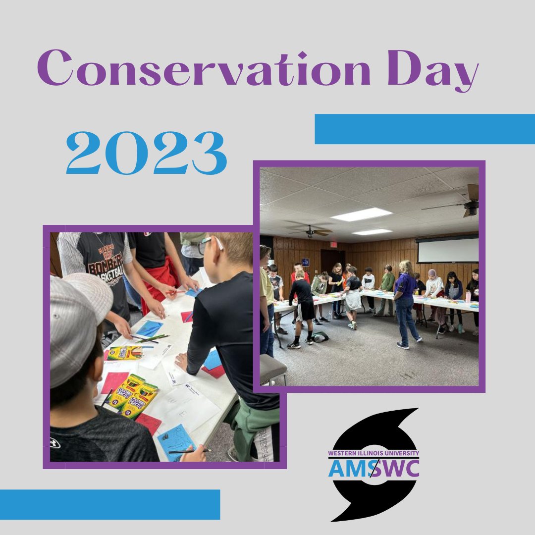 Thank you to those who volunteered for the Conservation Day outreach event last Friday! These 5th Graders were excited to learn about all things weather!⛈️

#wiu #wiuams #wiuswc #nws