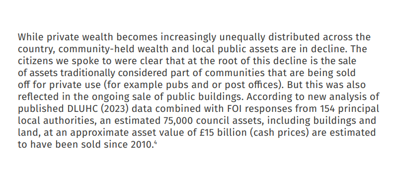 owenboswarva's tweet image. Councils have sold-off £15 billion in assets since 2010, research reveals localgovernmentlawyer.co.uk/property/404-p… #localgov #communityassets #firesale

Parallel lives: Regionally rebalancing wealth, power and opportunity ippr.org/research/publi… report from @IPPR