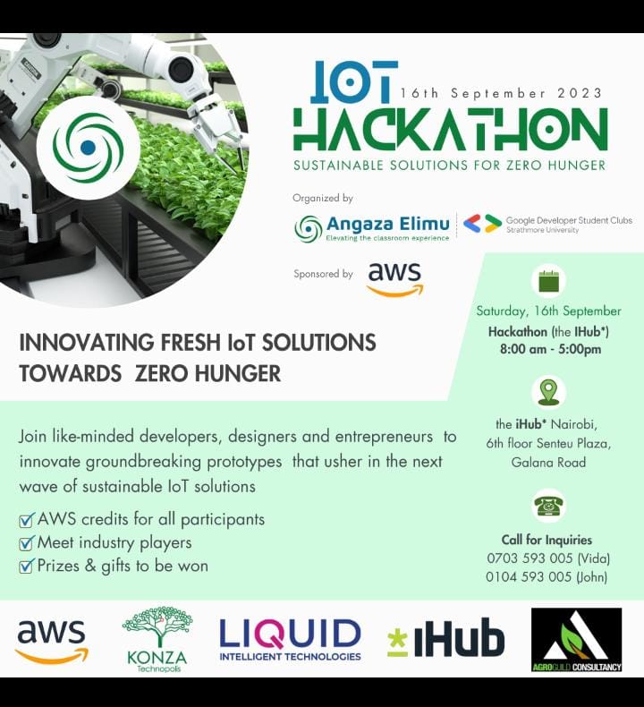 keya_osiemo's tweet photo. Our team managed to win the #IotHackathon for sustainable solutions for zero hunger organised by the @AngazaElimu team https://t.co/PnoogURQ0A