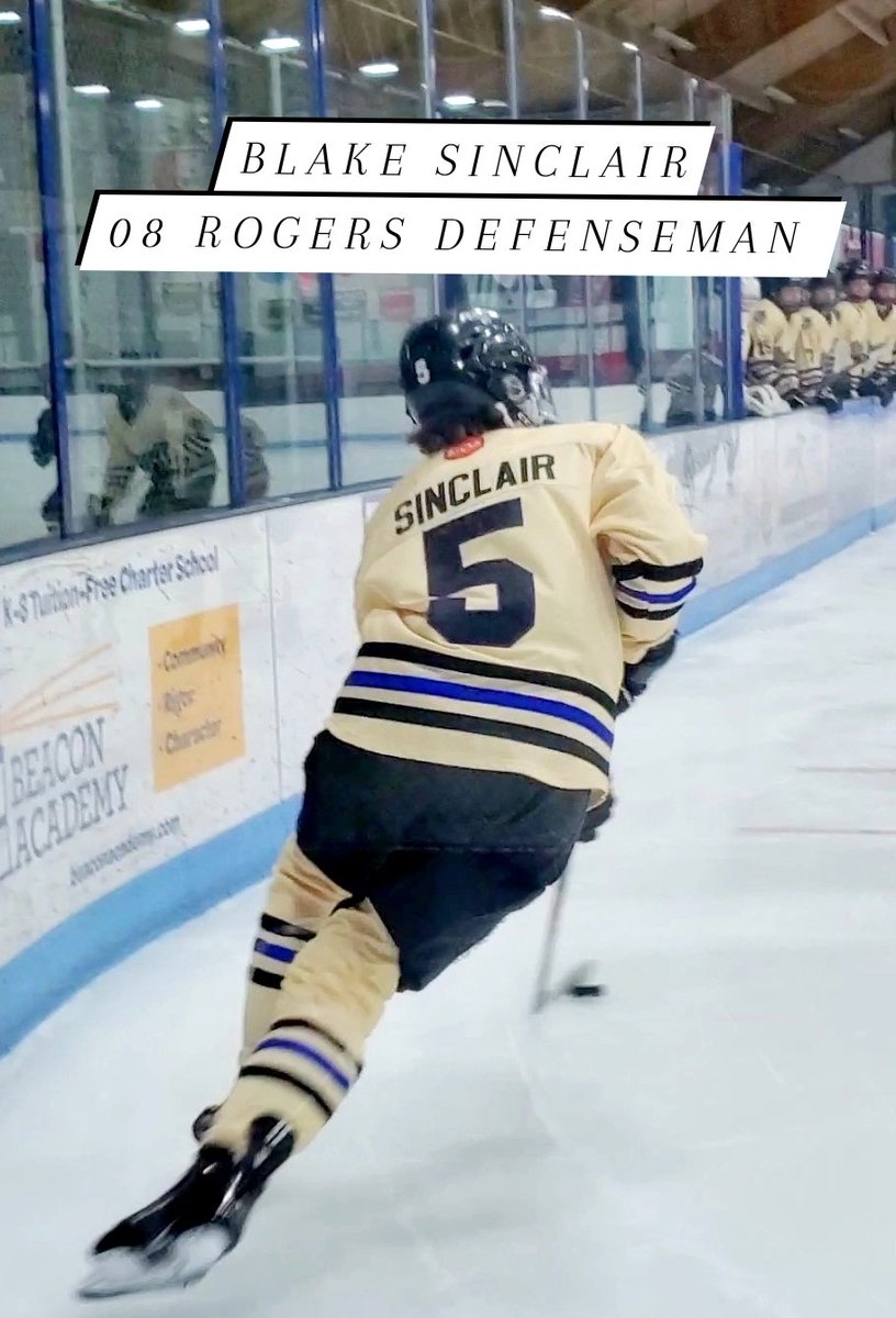 One of the top 08s in Minnesota is Defenseman from Rogers Blake Sinclair. Blake has skill, size, skating, and an offensive mindset that makes him one of the best prospects in his age group. Really like the way he plays the game and commands the blue line. Player to watch!