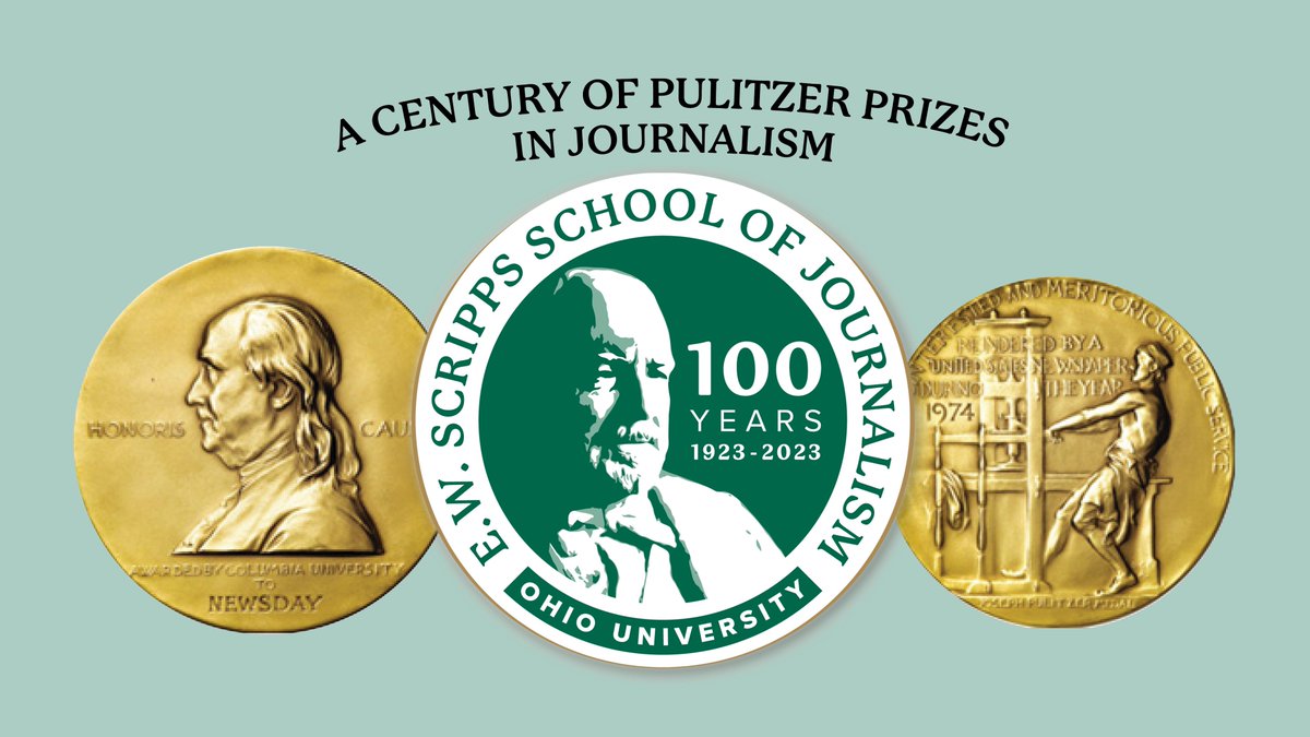 It's a Pulitzer palooza Oct. 6 at 4 p.m. in the 1951 Lounge at Vernon R. Alden Library when the E.W. Scripps School of Journalism celebrates its Pulitzer Prize winners. Reception to follow. @scrippsjschool @scrippsschool100 @kenj_klein @ScrippsOU @ohiou @AldenLibrary @OhJProf