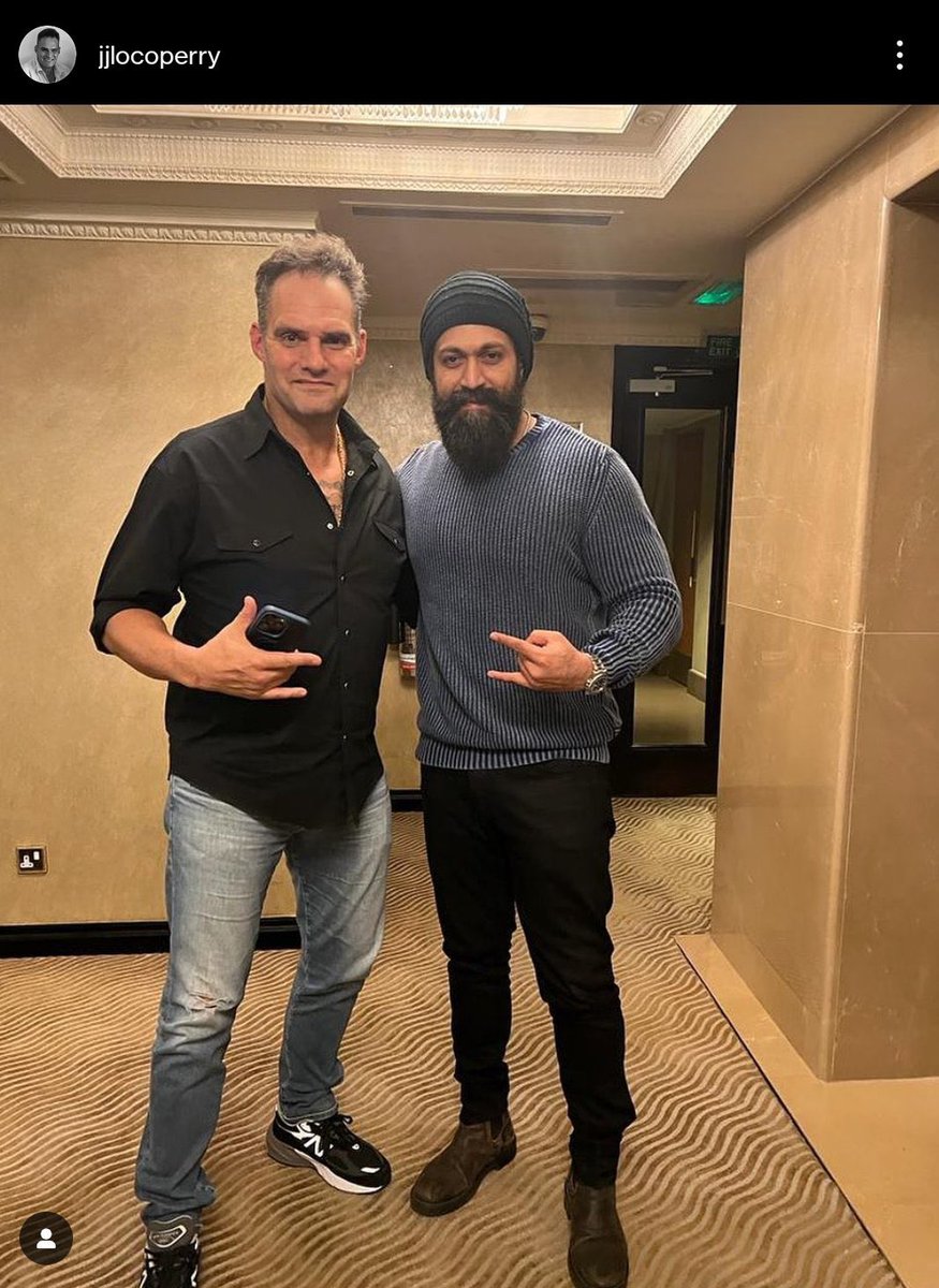 Hollywood Action director, JJ Perry with Yash, in London🧨