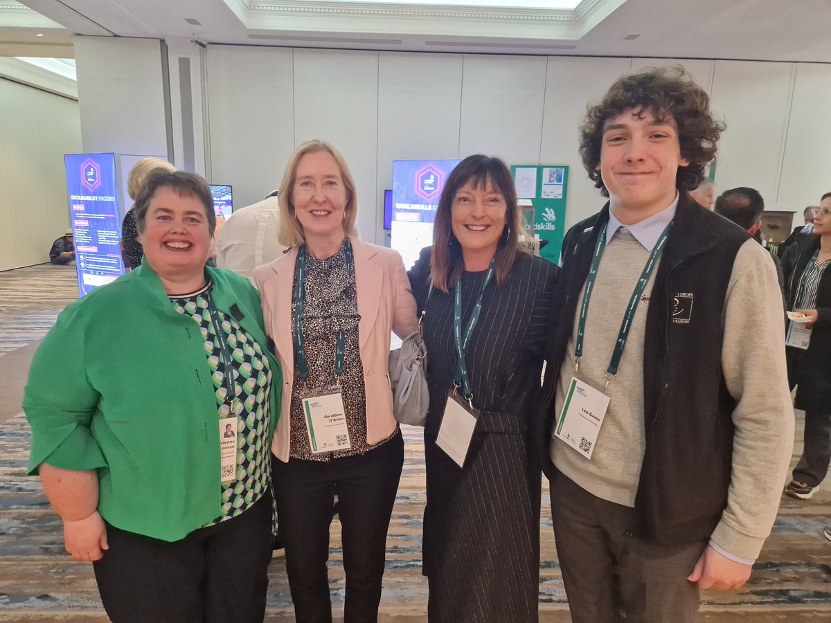 issu4u's tweet photo. Our Communications Officer was attending the Worldskills conference today, alongside the President of the ASTI, the Vice President and Assistant General Secretary of the TUI!

@TUIunion @astiunion @WorldSkills
@WorldSkillsIE
#StudentVoice #Apprenticeships #WorldSkills2023 https://t.co/hk3AqJvTps