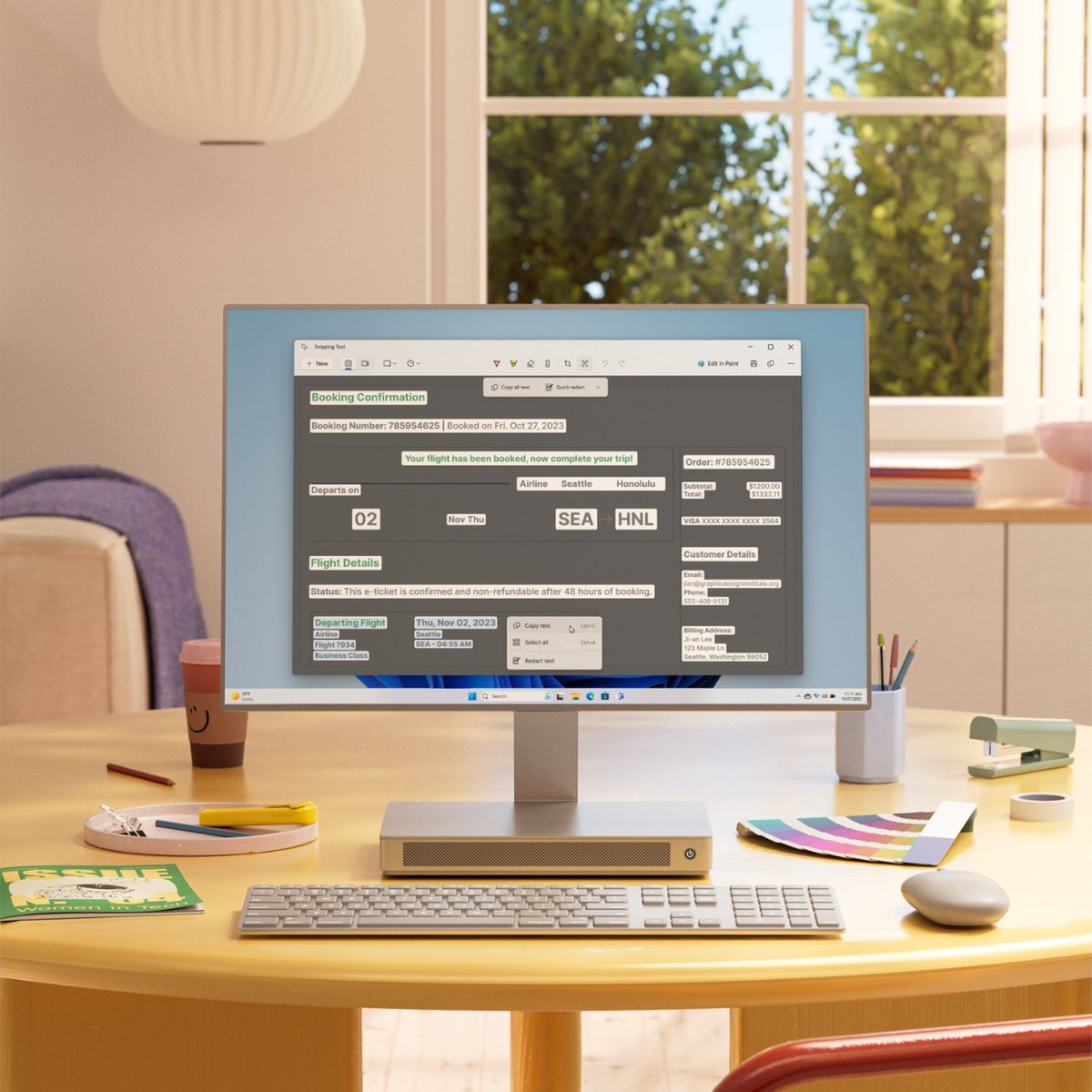 Redact and extract text from images easily with the new Snipping Tool update in Windows 11 ✂️