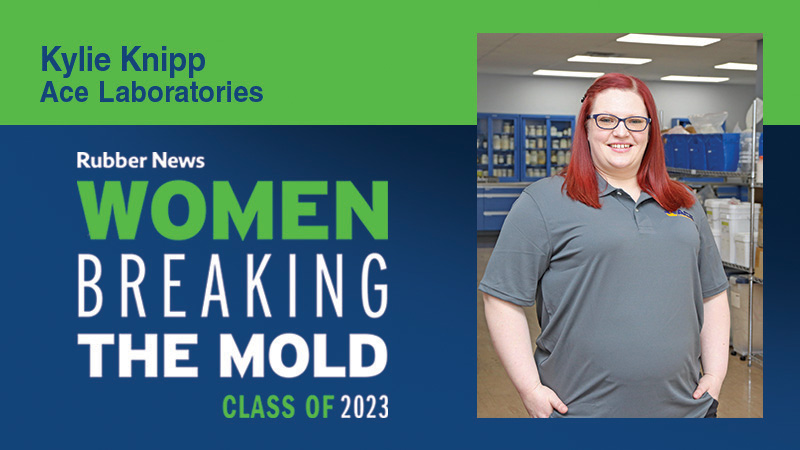 Kylie Knipp is a leading technical professional at Ace Laboratories, supporting hundreds of companies throughout the rubber industry. Read more about this Woman Breaking the Mold here: ow.ly/5CeI50PPJJ5 #RubberNews