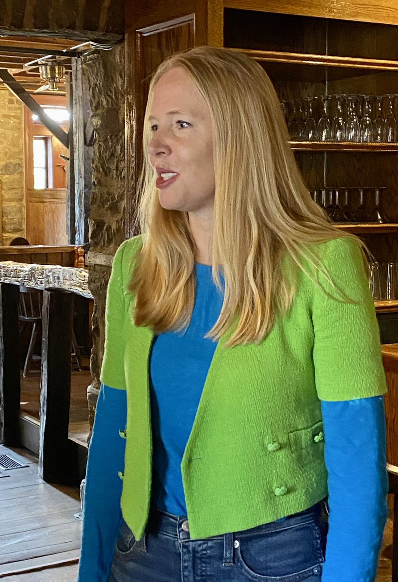 In #Saratoga Springs Tuesday morning, @DarleyNewman, host of the #PBS series  “Travels with Darley,” filming segments for a series about the American Revolution that will launch nationally in January.