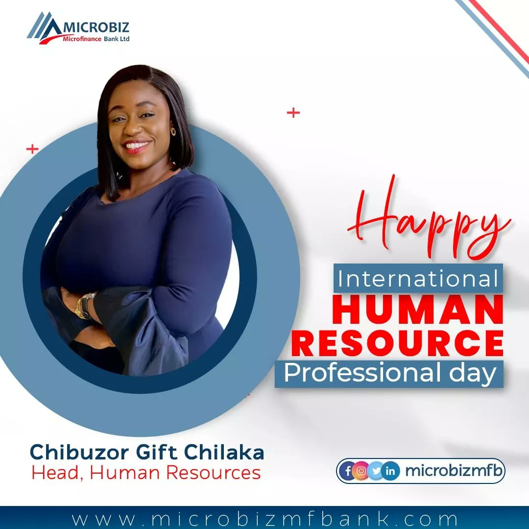 microbizmfb's tweet photo. Happy International Human Resource Professional day to all Human Resource Personnel out there.
We see and Appreciate your efforts.
#microfinance #loans #financialinclusion #moneytransfer #businessloans #businessloans #savings #HR #humanresourceday https://t.co/MVxwjdPamS