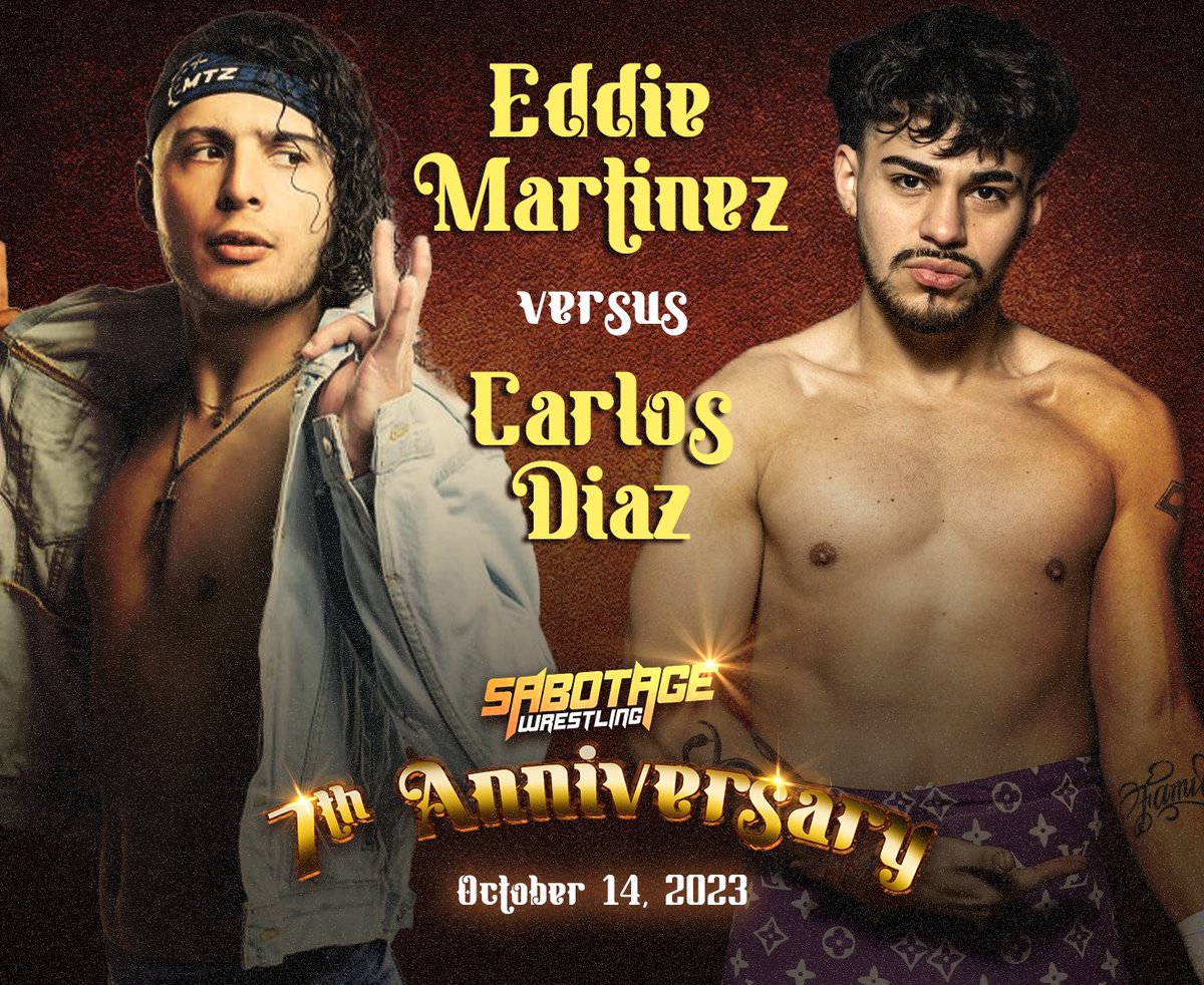 Eddie Martinez goes one on one with Carlos Diaz at our 7 Year Anniversary show on October 14 in Buda, Texas at <a href="/pinballzaustin/">Pinballz Austin</a>!

🎟️: tinyurl.com/SABTIX