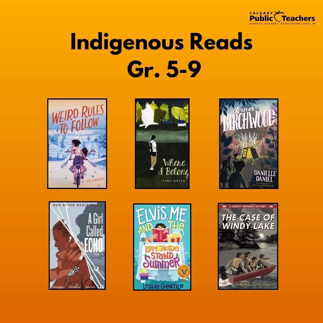 ATA38's tweet photo. This week is National Truth and Reconciliation Week. Continuing on from our posts yesterday, today we are highlighting books that can be used to elevate and include Indigenous voices in your Gr. 5-9 classrooms! https://t.co/YwUWQ7ibMp