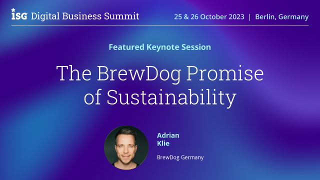 Is it possible to go beyond simply offsetting emissions to actually having a positive impact on the environment? Join the ISG Digital Business Summit in Berlin to hear first-hand how BrewDog became the first certified carbon negative brewery in the world. bit.ly/3RzmKZ2