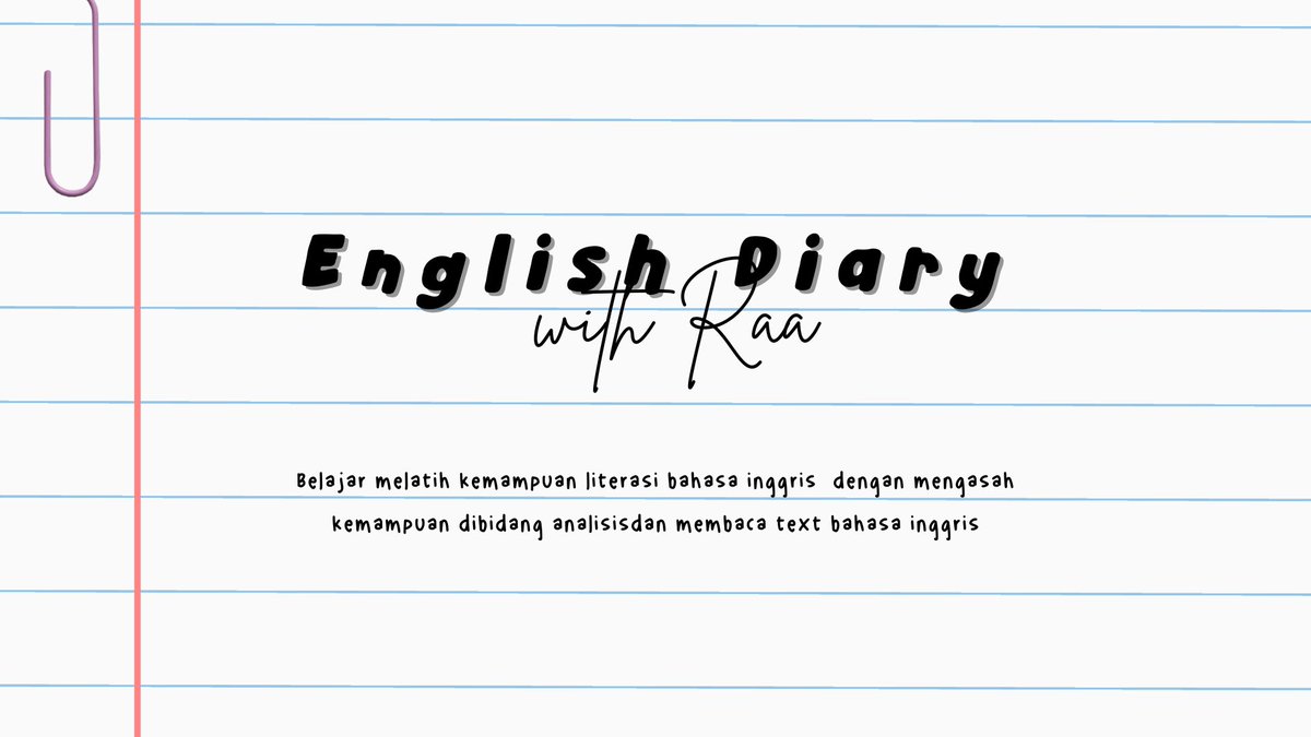 - ꒰‧⁺ ⌨︎ English Diary with Raa ˀ ☁️ *ೃ༄