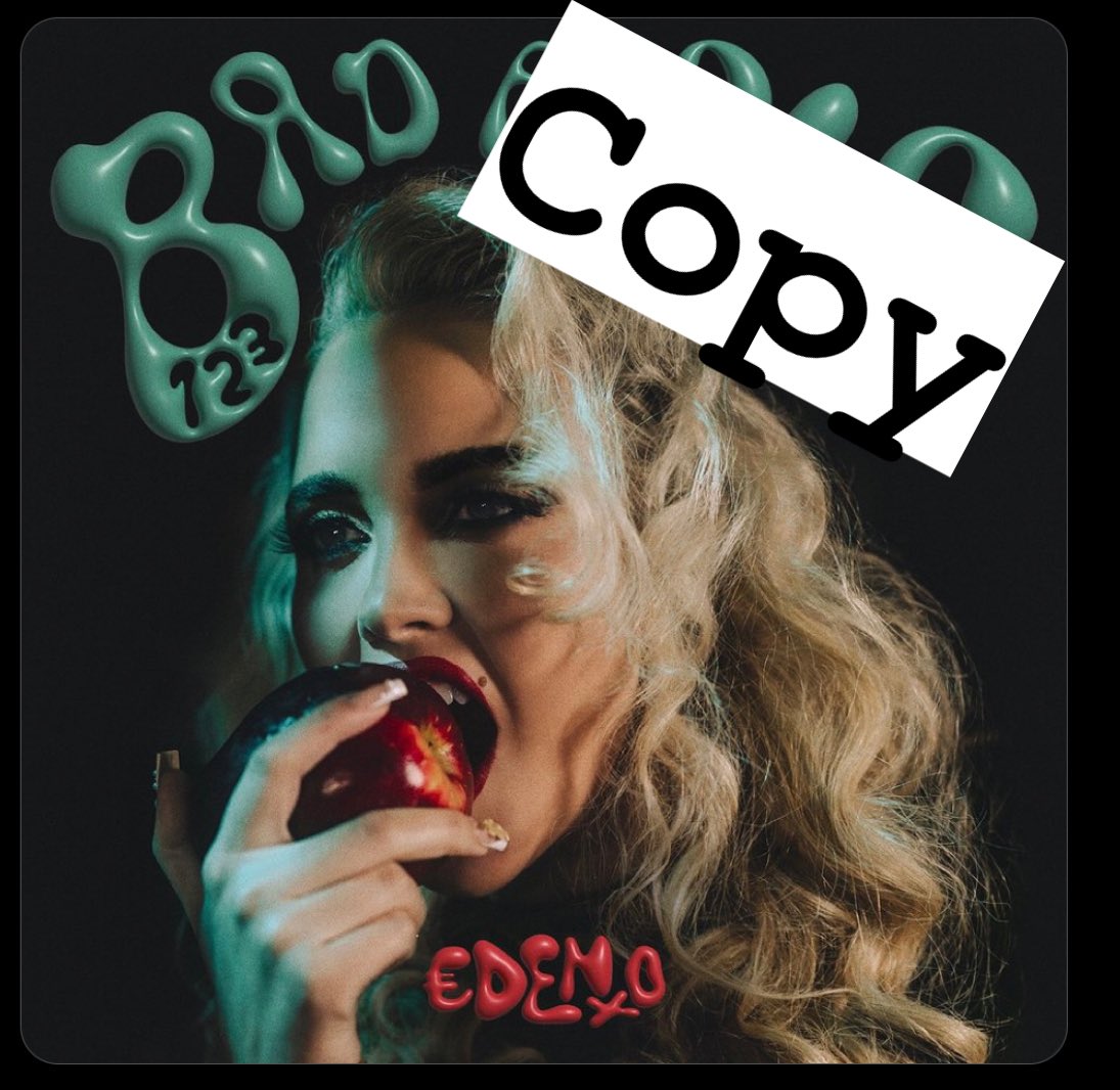 She’s a bad bad….copy. #music #plagerism #creativelybankrupt