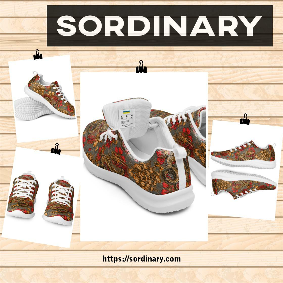 sordinarywear's tweet image. In stock. Going soon. SORDINARY Golden Dragon Women’s athletic shoes only at $62.50.. 
bit.ly/3NfFyZt
#sordinarystreetwear #uniqueapparel