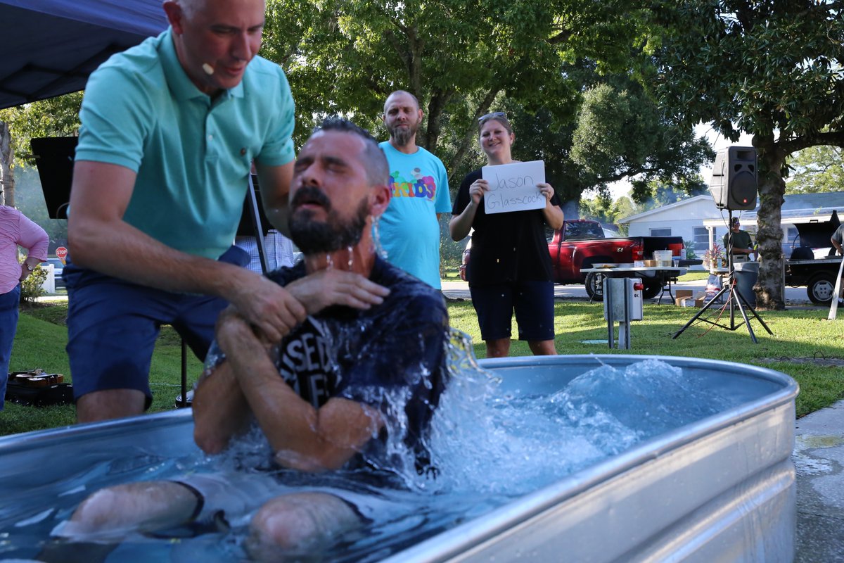 We praise God 11 lives who declared they are not ashamed of the gospel and buried with Christ in baptism and raised to walk in newness of life (Romans 1:16; 6:3–4)! First Baptist Brandon Burgers and Baptisms