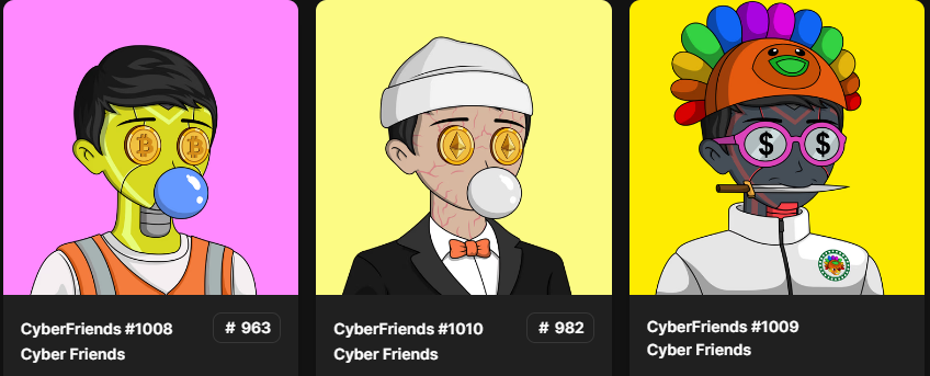 Welcome to the @CyberFriendsNFT Family! Say hello to the 70th friend! cyberfriendsnft.com Mint today!